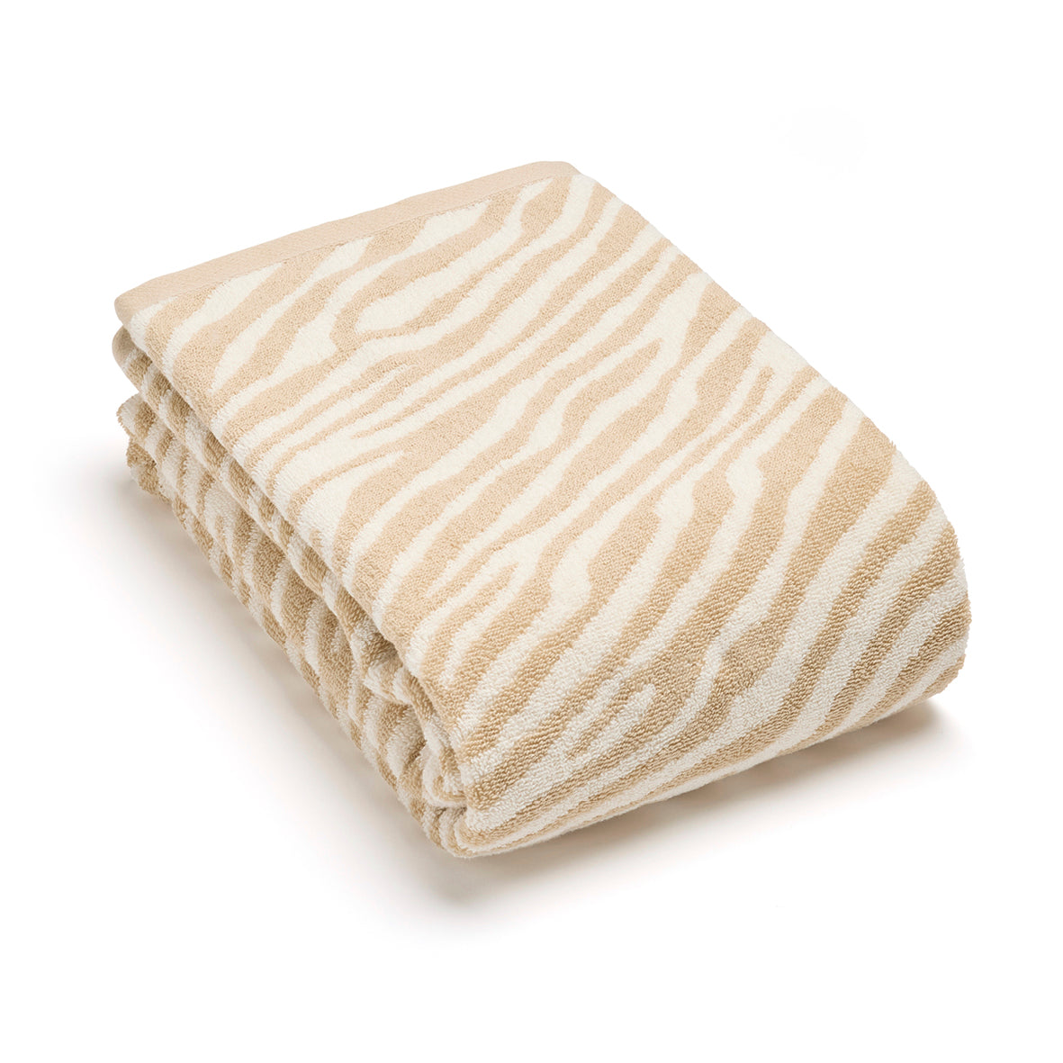 Maxi bath towel Zebra Taupe 90 x 180 cm – Cacharelmaison