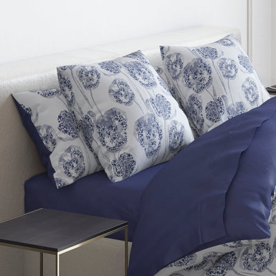 Taie(s) d'oreiller satin de coton - Lace Bleu