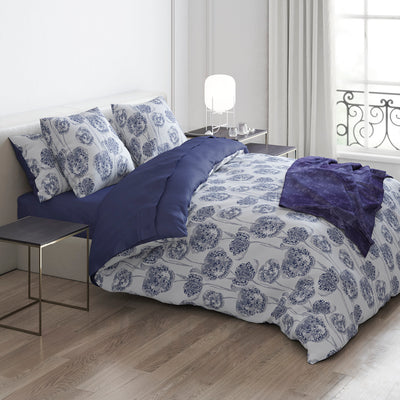 Taie(s) d'oreiller satin de coton - Lace Bleu