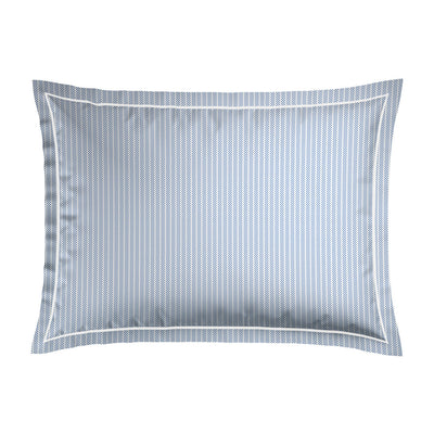Taie(s) d'oreiller satin de coton - Saclay Bleu clair