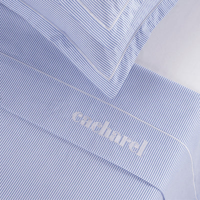 Sheet set cotton percal - Saclay Light blue