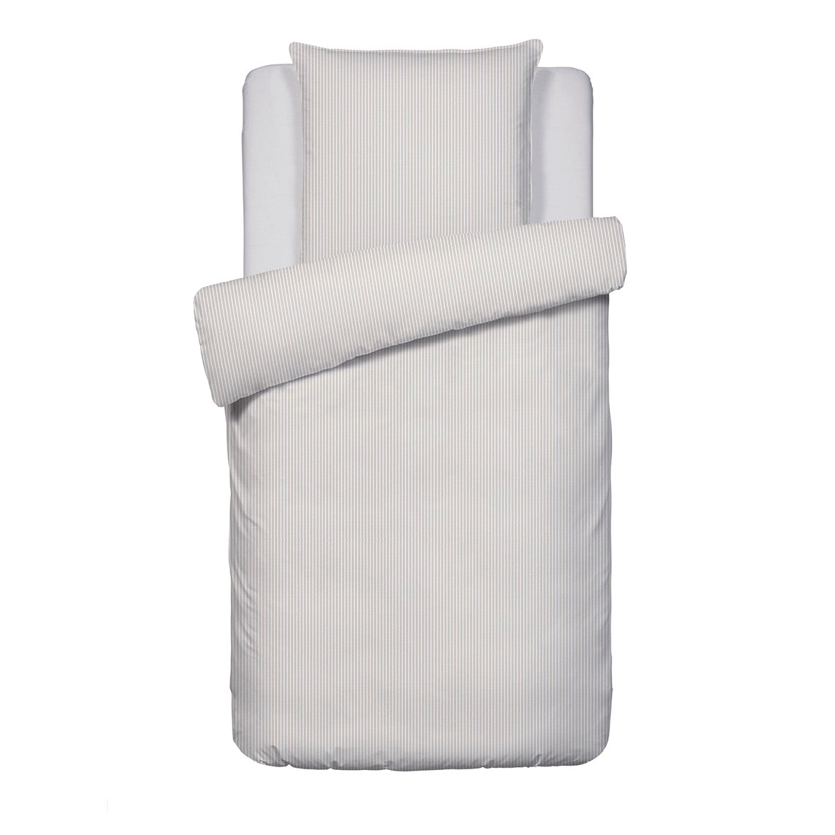 Duvet cover + pillowcase(s) cotton percal - Saclay Taupe