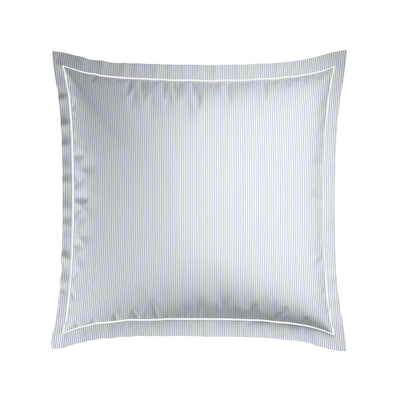 Taie(s) d'oreiller satin de coton - Fleurs azurées Blanc