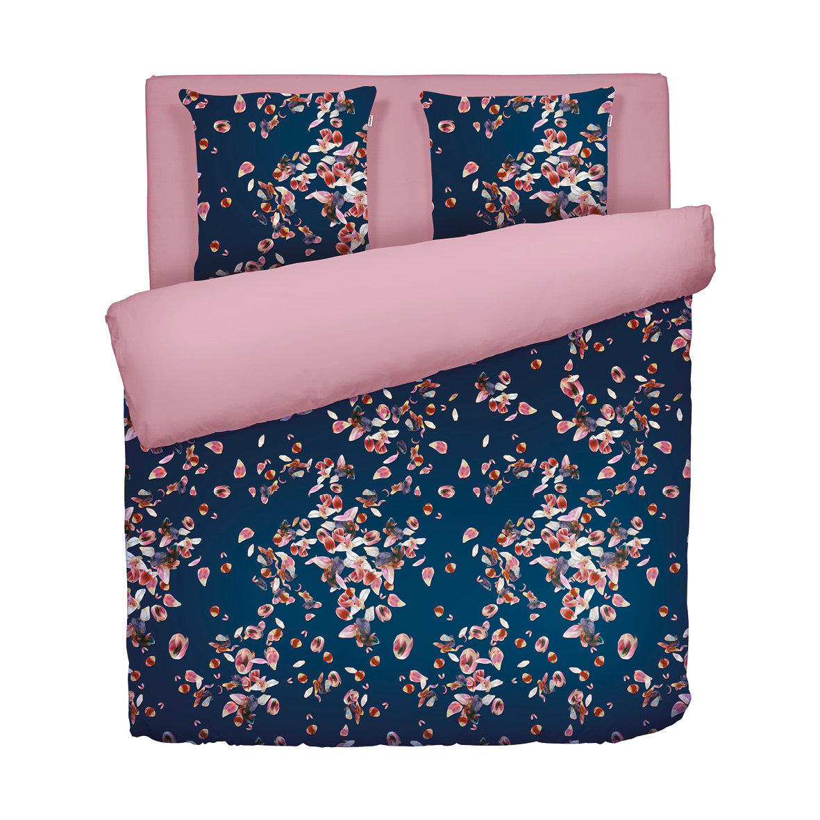 Duvet cover cotton satin - Aurore Pink 260 x 240 cm