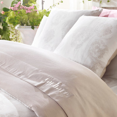 Duvet cover cotton satin - Lace Taupe